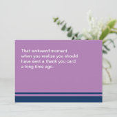 Awkward Moment Card Hartelijk dank Bedankkaart (Staand voorkant)