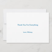 Awkward Moment Card Hartelijk dank Bedankkaart (Achterkant)