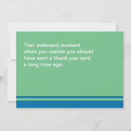 Awkward Moment Dank je kaart - Dank je wel