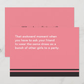 Awkward Moment, je wordt mijn kaartje Kaart (Voorkant / Achterkant)