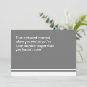 Awkward Moment Jubileum Kaart (Staand voorkant)