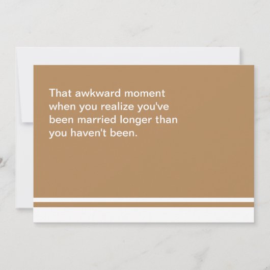 Awkward Moment Jubileum Kaart (Voorkant)