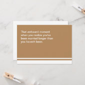 Awkward Moment Jubileum Kaart (Voorkant / Achterkant in situ)