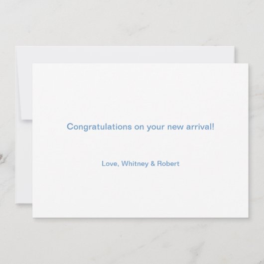 Awkward Moment New Baby Card Kaart (Achterkant)