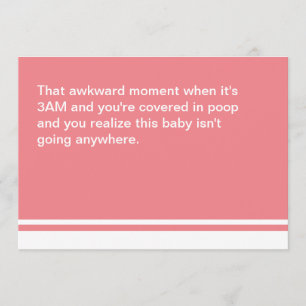 Awkward Moment New Baby Card - Meisje Kaart