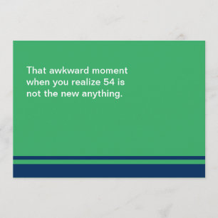 Awkward Moment Verjaardag Kaart - Elk Jaar 50s