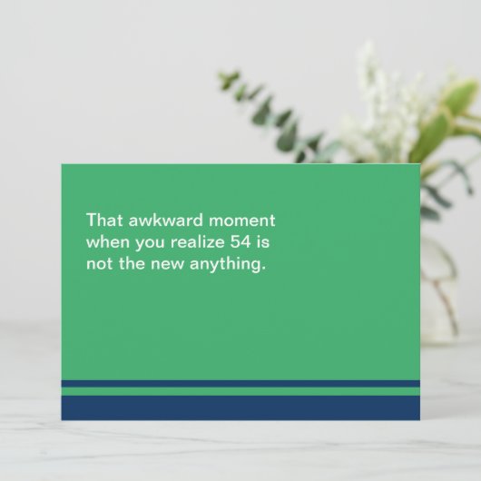 Awkward Moment Verjaardag Kaart - Elk Jaar 50s (Staand voorkant)