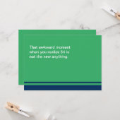 Awkward Moment Verjaardag Kaart - Elk Jaar 50s (Voorkant / Achterkant in situ)