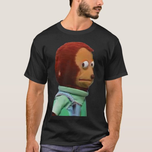 Awkward Monkey Puppet Meme T-shirt (Voorkant)