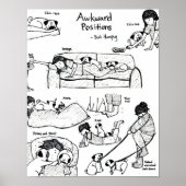 Awkward-posities met pugs poster (Voorkant)