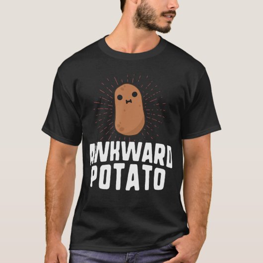 Awkward Potato Funny Potato Thanksgiving Yam Food T-shirt (Voorkant)