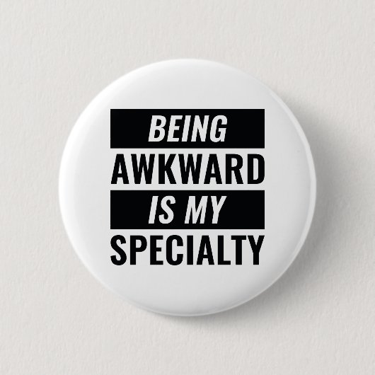 Awkward Ronde Button 5,7 Cm (Voorkant)