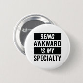 Awkward Ronde Button 5,7 Cm (Voorkant /achterkant)