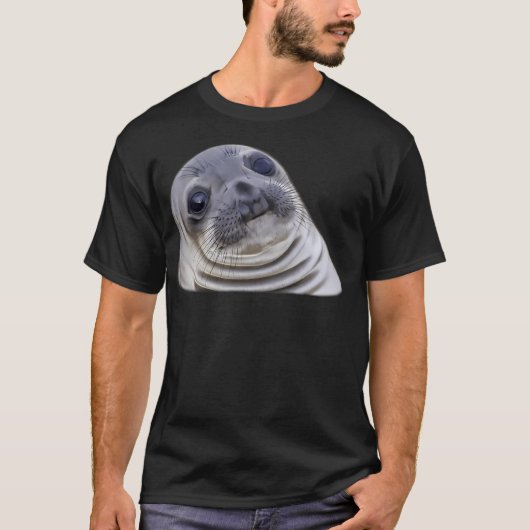 Awkward Seal - Funnyjunk Funny T-shirt (Voorkant)