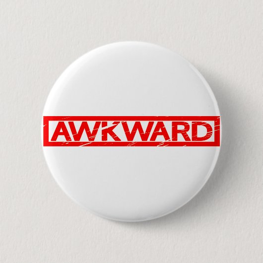 Awkward Stamp Ronde Button 5,7 Cm (Voorkant)