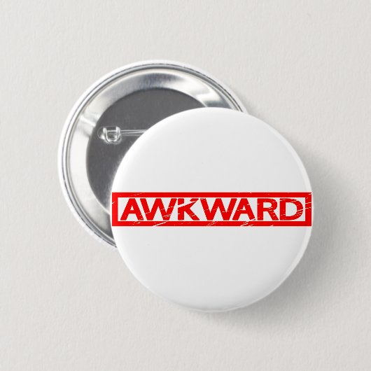 Awkward Stamp Ronde Button 5,7 Cm (Voorkant /achterkant)