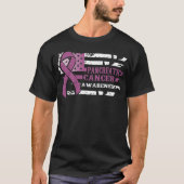 Awkward Style USA Flag Pancreatic Cancer Awareness T-shirt (Voorkant)