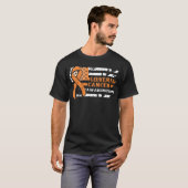 Awkward Style USA vlag Leukemie Kanker Awareness T-shirt (Voorkant volledig)