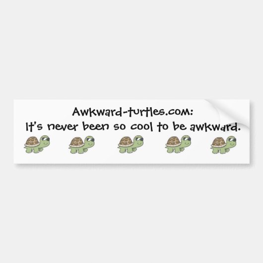 Awkward Turtles Bumpersticker (Voorkant)