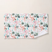 AWKWARRRD Waterverf Roze flamingos Bad Handdoek (Handdoek)