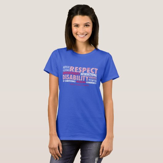 AWN Patriotic Word Cloud T-shirt (Voorkant volledig)