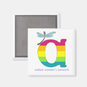 AWN Rainbow Pride Logo Magnet (Voorkant / Achterkant)