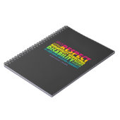 AWN Rainbow Word Cloud-laptop Notitieboek (Linkerzijde)