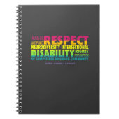 AWN Rainbow Word Cloud-laptop Notitieboek (Voorkant)