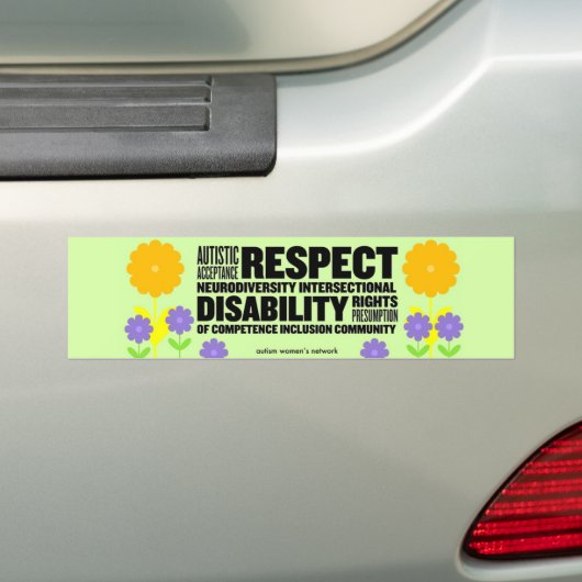 AWN Springtime Word Cloud Bumpersticker (Op auto)