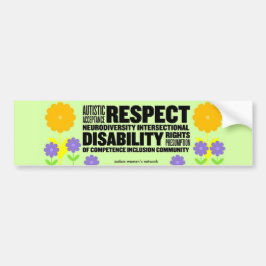 AWN Springtime Word Cloud Bumpersticker