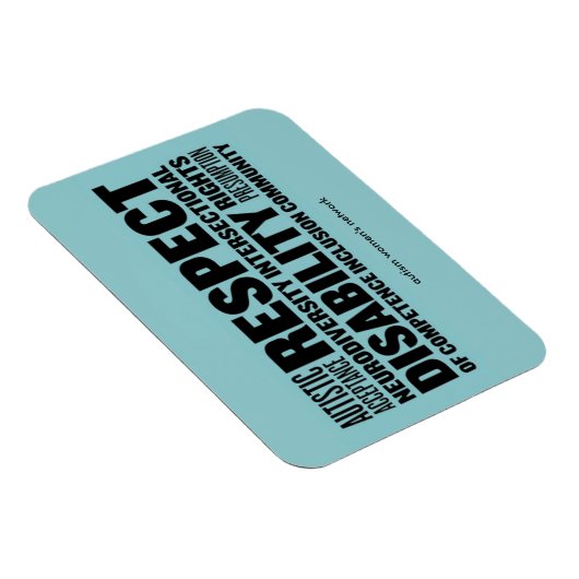 AWN woord cloud flexi-magneet Magneet (Rechterzijde)