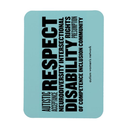 AWN woord cloud flexi-magneet Magneet (Verticaal)