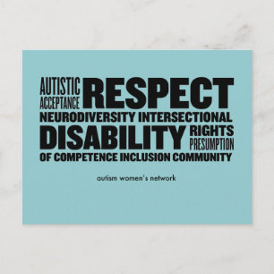 AWN Word Cloud Briefkaart