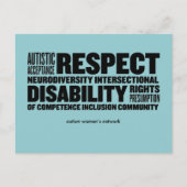 AWN Word Cloud Briefkaart (Voorkant)