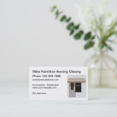 Awning Cleaning Service New Business Cards Visitekaartje (Staand voorkant)