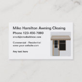 Awning Cleaning Service New Business Cards Visitekaartje (Voorkant)