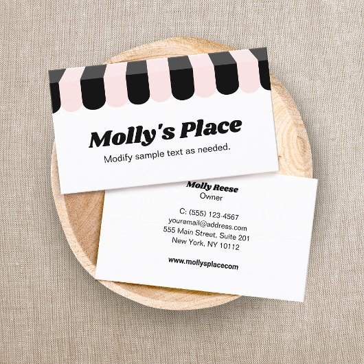 Awning Visitekaartje