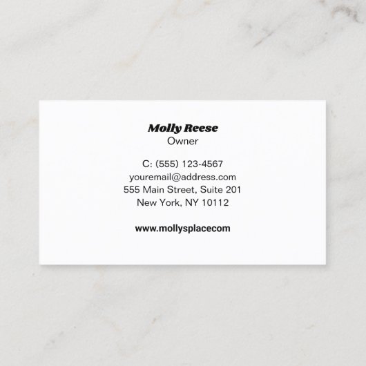 Awning Visitekaartje (Achterkant)