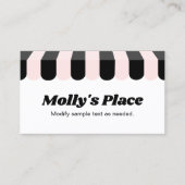 Awning Visitekaartje (Voorkant)