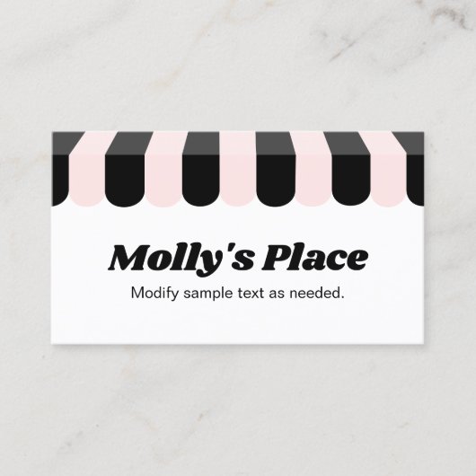 Awning Visitekaartje (Voorkant)