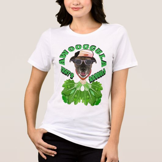 Awooogula, dat is Arugula Tri-Blend Shirt (Voorkant)