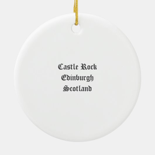 aWorld2Celebrate: Castle Rock Keramisch Ornament (Achterkant)