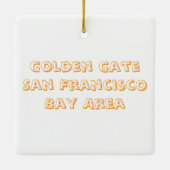 aWorld2Celebrate: Golden Gate Keramisch Ornament (Achterkant)