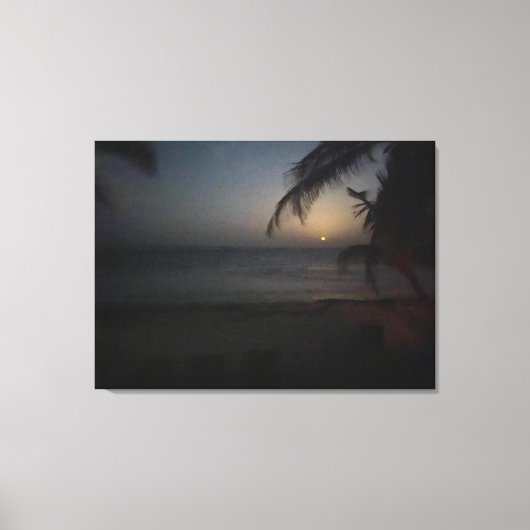aWorld2Celebrate: GOODNIGHT TULUM MOON Canvas Afdruk (Voorkant)