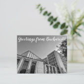 aWorld2Celebrate: Groeten uit Boekarest! Briefkaart (Staand voorkant)