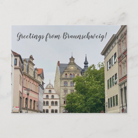 aWorld2Celebrate: Groeten uit Braunschweig! Briefkaart (Voorkant)