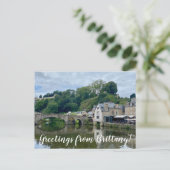 aWorld2Celebrate: Groeten uit Bretagne! Briefkaart (Staand voorkant)