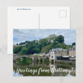 aWorld2Celebrate: Groeten uit Bretagne! Briefkaart (Voorkant / Achterkant)
