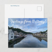 aWorld2Celebrate: Groeten uit Bretagne! Briefkaart (Voorkant / Achterkant)