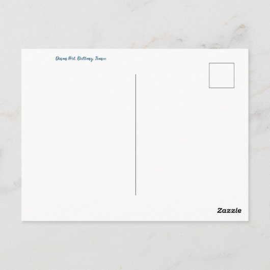 aWorld2Celebrate: Groeten uit Bretagne! Briefkaart (Achterkant)